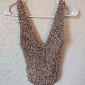 Urban Outfitters Sparkly Furry Tank Top. Size Small.